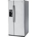 GE 33-inch, 23 cu. ft. Side-By-Side Refrigerator with Water and Ice Dispensing System GSS23GYPFS