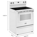 Maytag 30-inch Freestanding Electric Range with Convection Technology MFES6030RW IMAGE 8