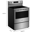 Maytag 30-inch Freestanding Electric Range with Convection Technology MFES6030RZ IMAGE 8