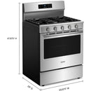 Maytag 30-inch Freestanding Gas Range MFGS4030RS IMAGE 7