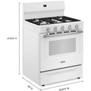 Maytag 30-inch Freestanding Gas Range MFGS4030RW IMAGE 7