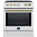 Forno 30-inch Slide-In Induction Range with Convection Technology FFSIN0982-30WHT IMAGE 1