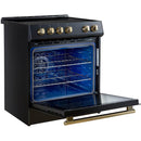 Forno 30-inch Slide-In Induction Range with Convection Technology FFSIN0982-30BLK IMAGE 12