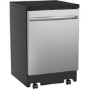 GE 24-inch Portable Dishwasher with Sanitize Option GPT225SSLSS (Stainless Steel) (GPT225SSLSS)