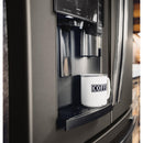 GE Profile 36-inch, 22.2 cu.ft. Counter-Depth French 3-Door Refrigerator with Keurig® K-Cup® Brewing System (Fingerprint-Resistant Slate) PYE22PMKES (PYE22PMKES)