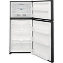 Frigidaire 30-inch, 20 cu.ft. Freestanding Top Freezer Refrigerator with LED Lighting FFHT2045VB