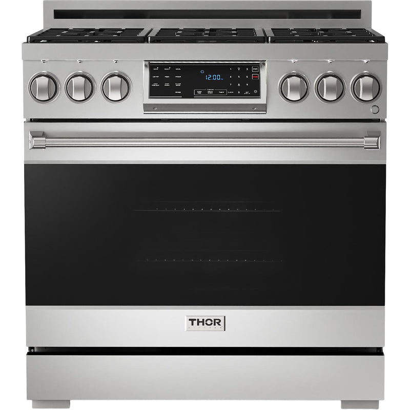  Thor Kitchen 36-inch Freestanding Gas Range with Tilt Panel RSG36LP IMAGE 1