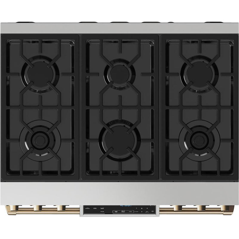  Thor Kitchen 36-inch Freestanding Gas Range with Tilt Panel RSG36LP-BRZ IMAGE 4