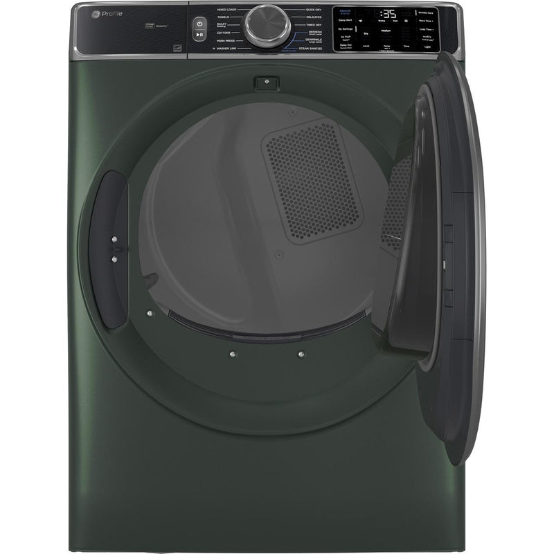 GE Profile 7.8 cu. ft. Electric Dryer with Sanitize Cycle PFD95ESPWGN IMAGE 2