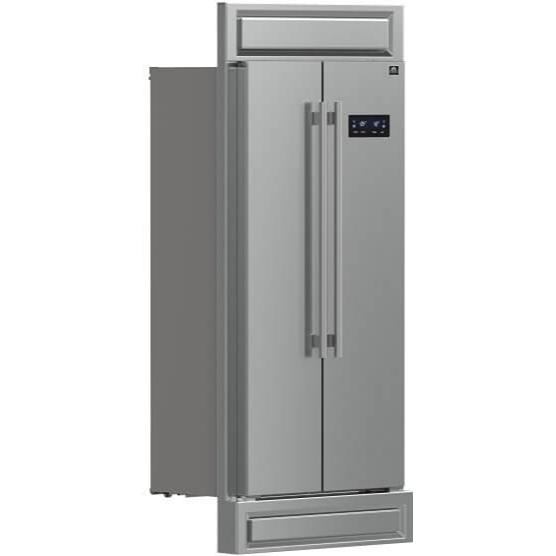 Forno 33-inch, 15.6 cu. ft. Built-in Side-by-Side Refrigerator FFRBI1805-37MG IMAGE 3