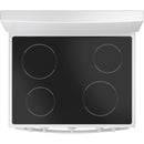 GE 30-inch Freestanding Electric Range with Radiant Smooth Cooktop JB480DTWW