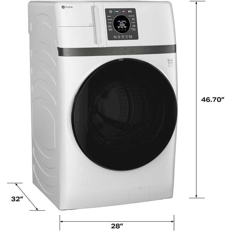 GE Profile 4.6 cu. ft. UltraFast Combo with Ventless Inverter Heat Pump Technology Washer/Dryer PFQ83HSSWWW IMAGE 8