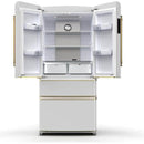 Forno 33-inch, 18 cu. ft. Counter-Depth French Four Door Refrigerator with Interior Ice Maker FFFFD1791-33WHT IMAGE 2