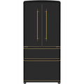 Forno 33-inch, 18 cu. ft. Counter-Depth French Four Door Refrigerator with Interior Ice Maker FFFFD1791-33BLK IMAGE 1