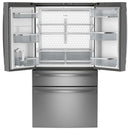 GE Profile 23.2 Cu. Ft. Smart Counter-Depth Fingerprint Resistant 4-Door French-Door Refrigerator PJE23BYWFS IMAGE 2
