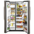 GE 36-inch, 25.1 cu.ft. Freestanding Side-by-Side Refrigerator with Water and Ice Dispensing System GSS25IMNESGSS25IMNES