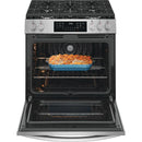 Frigidaire Gallery 30-inch Freestanding Gas Range with Convection Technology GCFG3059BF IMAGE 2