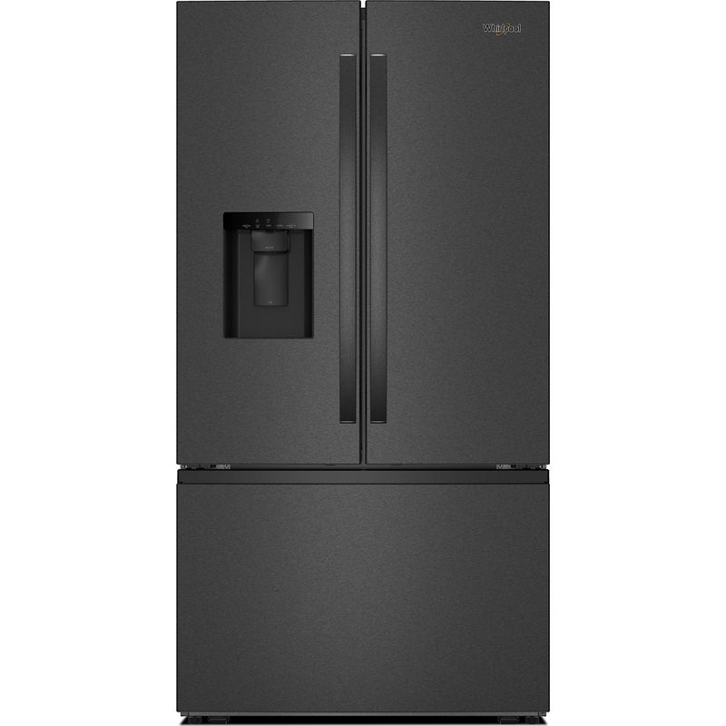  Whirlpool 36-inch, 30 cu. ft. Freestanding French 3-Door Refrigerator with External Water and Ice Dispensing System WRFF3536SV IMAGE 1