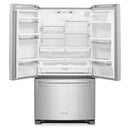 KitchenAid 36-inch, 25 cu.ft. Freestanding French 3-Door Refrigerator with ExtendFresh™ Plus Temperature Management System KRFF305ESS