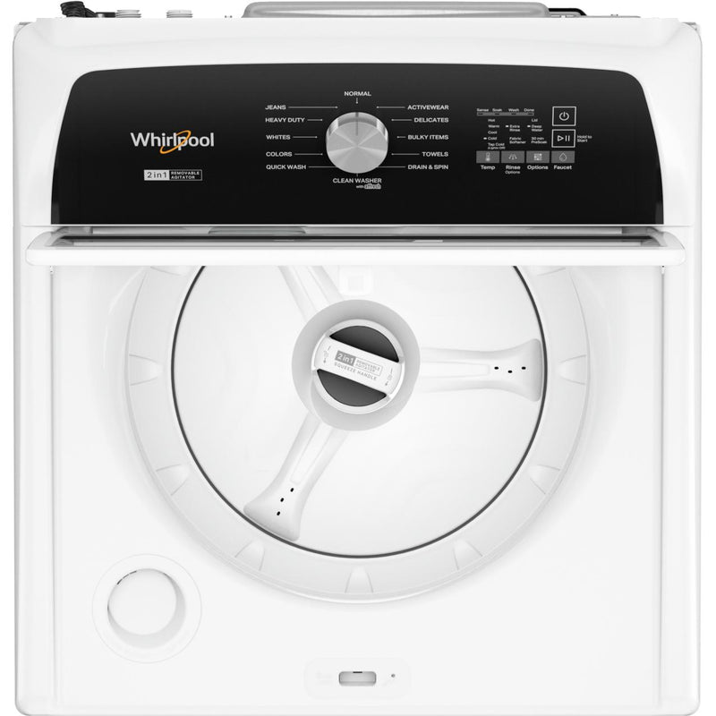 Whirlpool 4.7 cu. ft. Top Loading Washer with Removable Agitator WTW5057LW