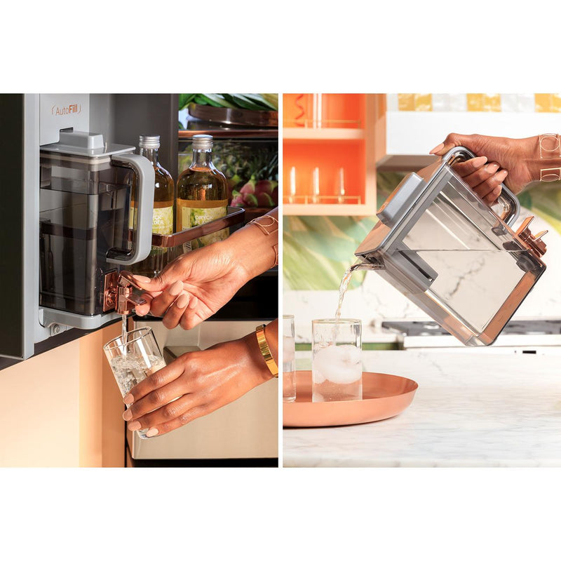 Café 22.9 Cu. Ft. Smart Counter-Depth Quad-Door Refrigerator with Dual-Dispense AutoFill Pitcher CHE23DM5WS5 IMAGE 7
