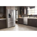 Whirlpool 36-inch, 26.8 cu. ft. Freestanding French 3-Door Refrigerator Water and Ice Dispensing System (Fingerprint Resistant Stainless)WRF767SDHZ