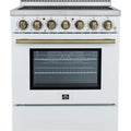 Forno 30-inch Freestanding Electric Range with True European Convection Technology FFSEL6011-30WHT IMAGE 1