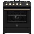 Forno 30-inch Freestanding Gas Range with Convection Technology FFSGS1116-30BLK IMAGE 1