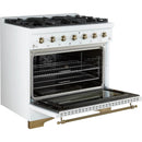 Forno 36-inch Freestanding Dual-Fuel Range with Convection Technology FFSGS6113-36WHT IMAGE 2