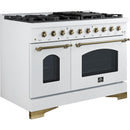 Forno 48-inch Freestanding Dual-Fuel Range with Convection Technology FFSGS6113-48WHT IMAGE 3