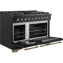 Forno 48-inch Freestanding Dual-Fuel Range with Convection Technology FFSGS6113-48BLK IMAGE 2