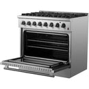 Forno 36-inch Freestanding Dual-Fuel Range with True European Convection Technology FFSGS6197-36 IMAGE 2
