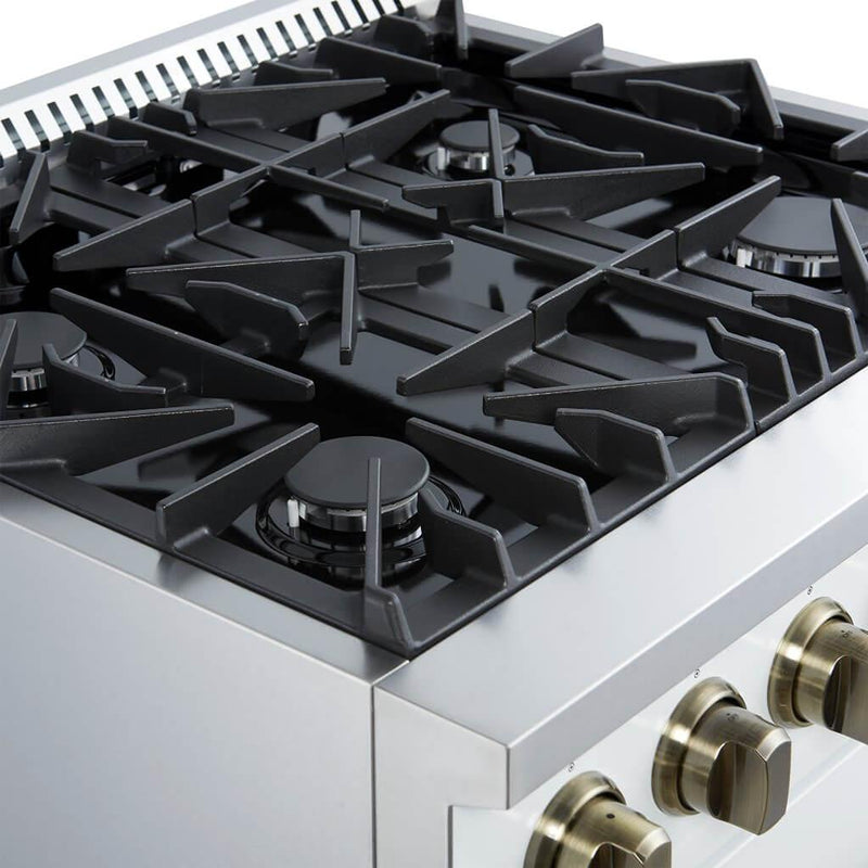 Forno 30-inch Freestanding Gas Range with Convection Technology FFSGS6277-30WHT IMAGE 3