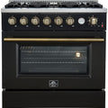 Forno 36-inch Freestanding Gas Range with Convection Technology FFSGS6277-36BLK IMAGE 1