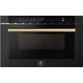 Forno 24-inch, 1.2 cu. ft. Drawer Microwave Oven FMWDR3000-24BLK IMAGE 1