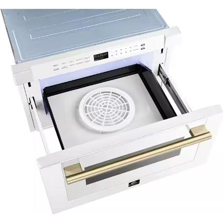 Forno 24-inch, 1.2 cu. ft. Drawer Microwave Oven FMWDR3000-24WHT IMAGE 6