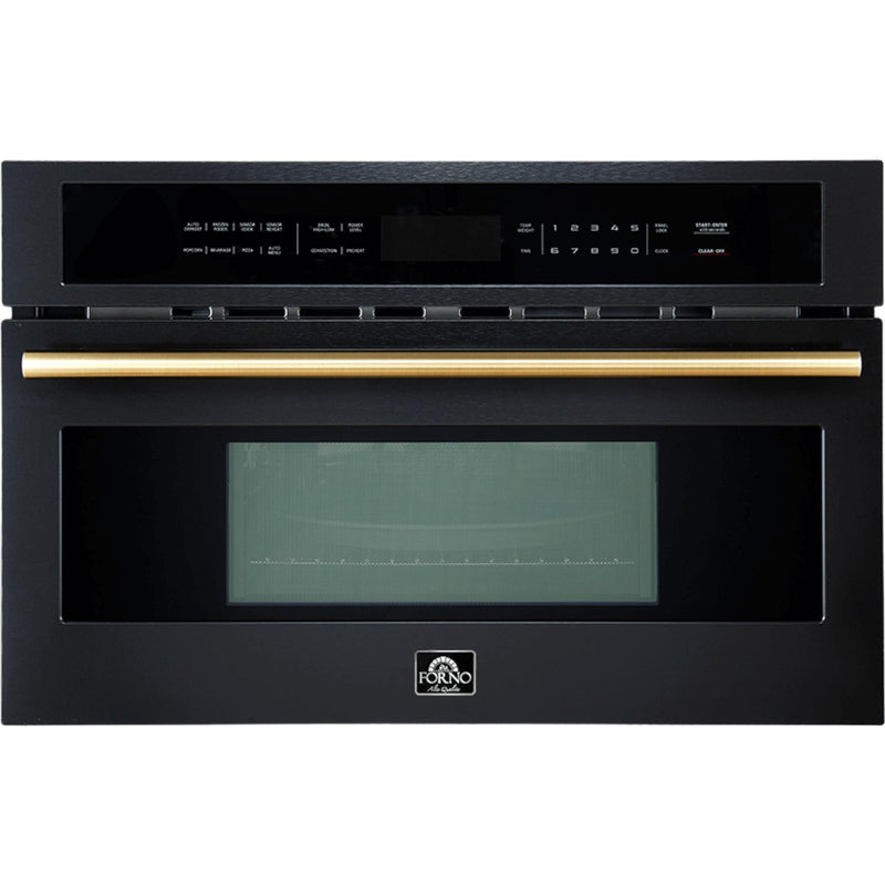 Forno 30-inch, 1.6 cu. ft. Built-in Microwave Oven with Convection Technology FMWDR3093-30BLK IMAGE 1