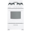 Hotpoint 24-inch Freestanding Gas Range with 4 Sealed Burners RGAS300DMWW
