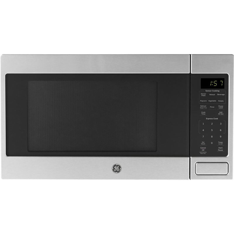 (JES1657SMSS) GE 1.6 cu. ft. Countertop Microwave Oven with Sensor Cooking JES1657SMSS