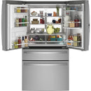 GE Profile 36-inch, 22.4 cu. ft. Counter-Depth French 4-Door Refrigerator with Wi-Fi PXD22BYPFS IMAGE 2