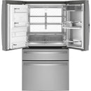 GE Profile 36-inch, 22.4 cu. ft. Counter-Depth French 4-Door Refrigerator with Wi-Fi PXD22BYPFS IMAGE 3