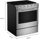  KitchenAid 30-inch Smart Slide-in Gas Range with Convection Cooking Modes KSGS330SPS IMAGE 12
