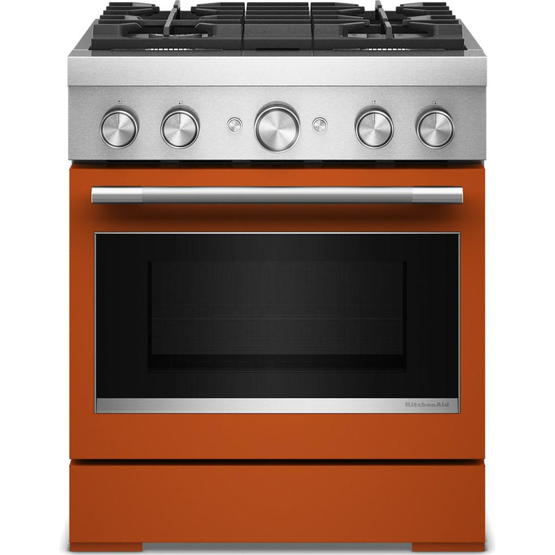  KitchenAid 30-inch Freestanding Commercial-Style Dual-Fuel Range KFDS930SSC IMAGE 1