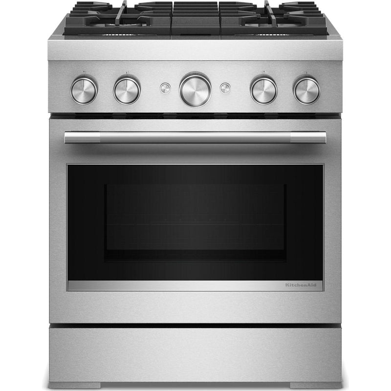  KitchenAid 30-inch Freestanding Commercial-Style Dual-Fuel Range KFDS930SSS IMAGE 1