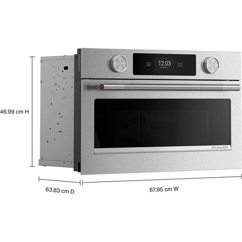  KitchenAid 27-inch Built-in Microwave Oven with Convection Technology KMBS727SPS IMAGE 7