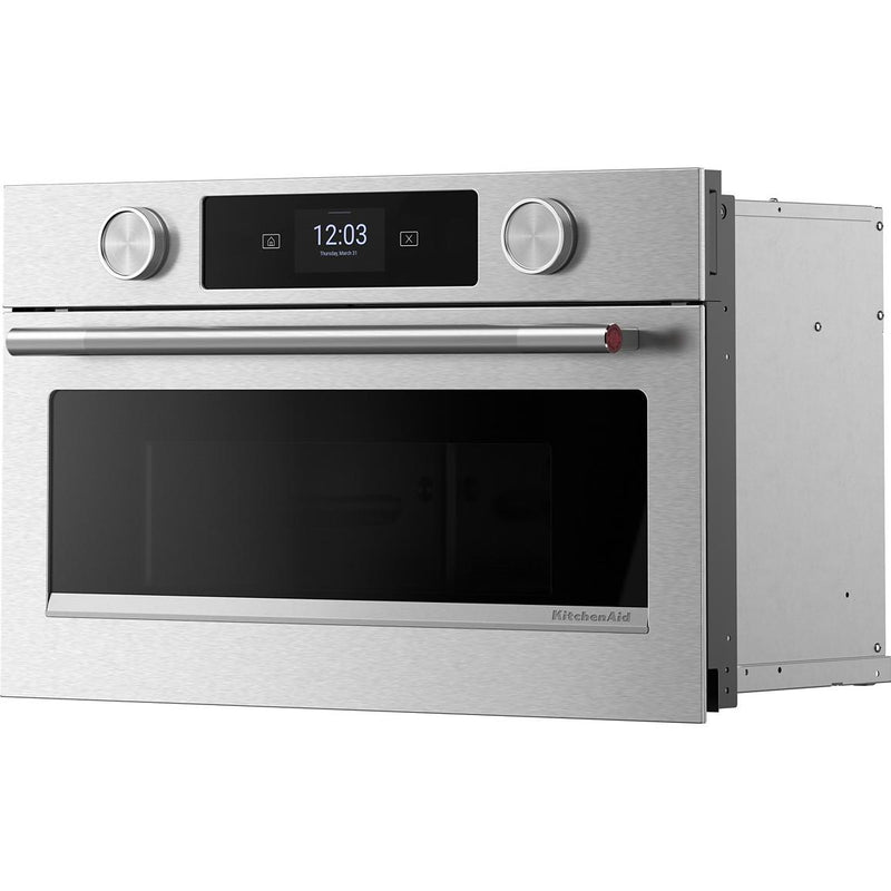 KitchenAid 30-inch Built-in Microwave Oven with Convection Technology KMBS730SPS IMAGE 3