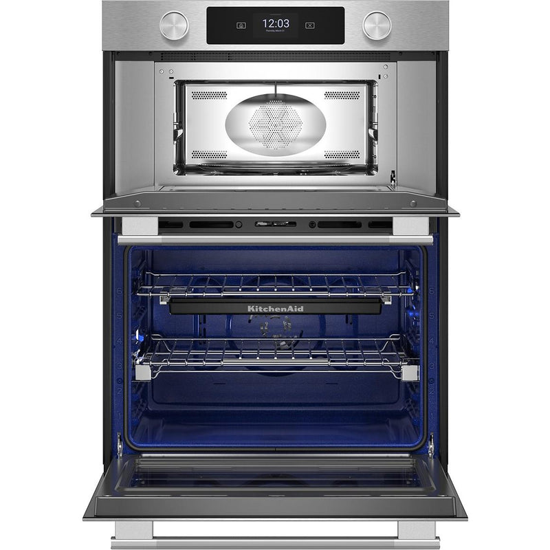  KitchenAid 27-inch Built-in Combination Wall Oven with Microwave Oven with Convection Technology KOEC727SPS IMAGE 2