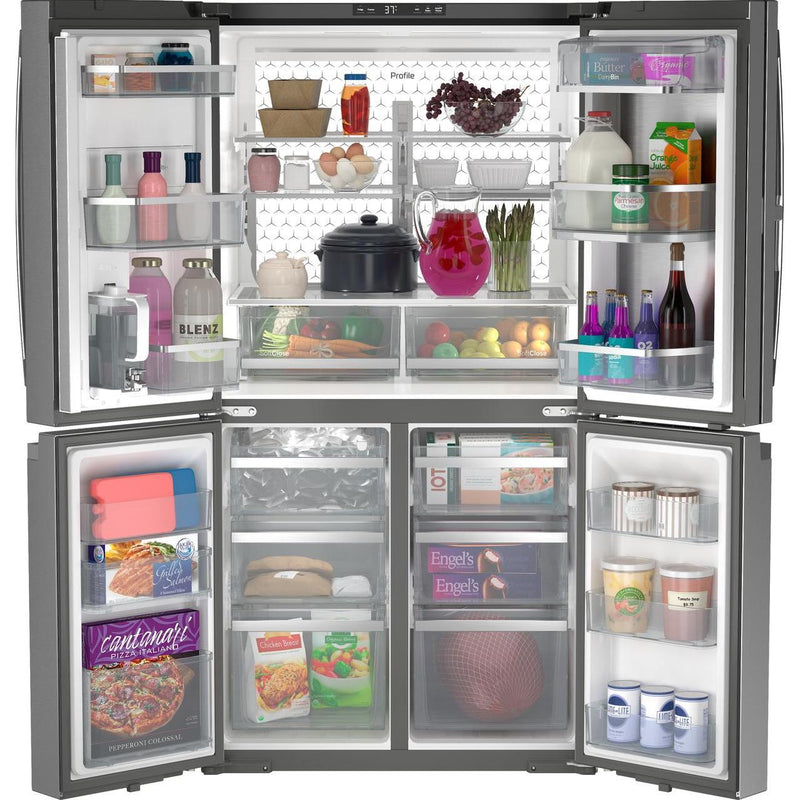 GE Profile 22.9 Cu. Ft. 4-Door Refrigerator with Dual-Dispense AutoFill Pitcher PHD23BYWFS IMAGE 3