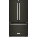 KitchenAid 36-inch, 25 cu.ft. Freestanding French 3-Door Refrigerator with ExtendFresh™ Plus Temperature Management System KRFF305EBS