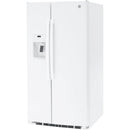 GE 36-inch, 25.3 cu. ft. Side-by-Side Refrigerator with Water and Ice Dispenser GSS25GGPWW